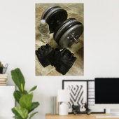 Gewichtheben und Sport-Gym-Poster Poster (Heimbüro)
