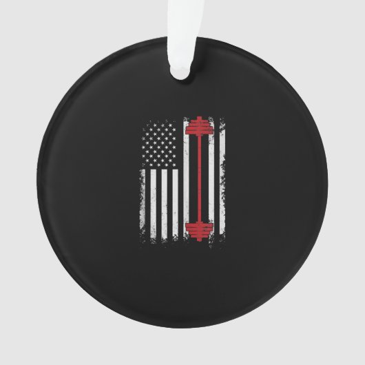 Gewichtheben von Flachgeschenke Training, Gymnasti Ornament (Vorderseite)