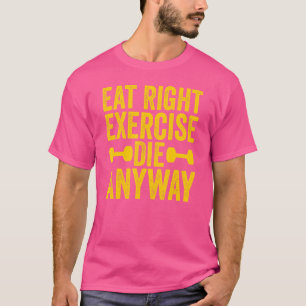 Gewichtheben von Gym Workout essen richtige Übung T-Shirt