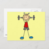 Gewichtheben von Hemden und Geschenken Postkarte (Vorne/Hinten)