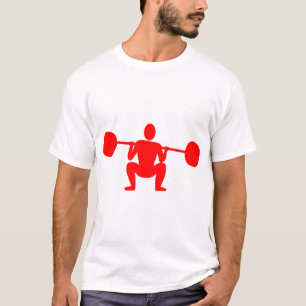 Gewichtheber 01 - Rot T-Shirt