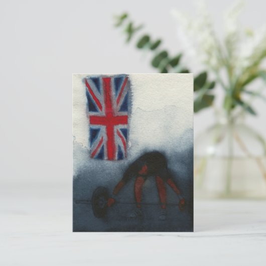 Gewichtheber 2010 postkarte (Stehend Vorderseite)