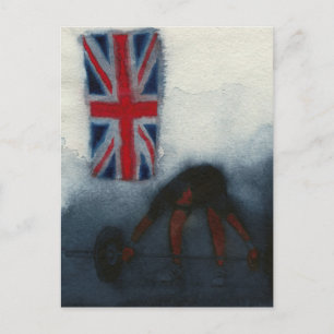 Gewichtheber 2010 postkarte