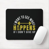 Gewichtheber Bodybuilder Muskel Hantelübung Mousepad (Mit Mouse)