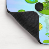 Gewichtheber Frosch Mousepad (Ecke)