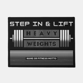 Gewichtheber Hantel Fitness-Design für das Fitness Fußmatte
