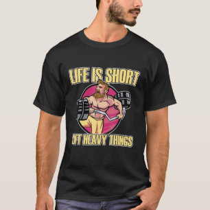 Gewichtheber-Hantelscheiben Gewichtheber Fitnessst T-Shirt