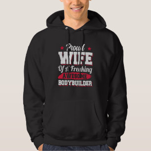 Gewichtheber Krafttraining Bodybuilder Ehefrau Hoodie