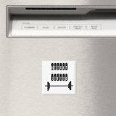 Gewichtheber mit Langhantel Magnet (In Situ (Geschirrspüler))