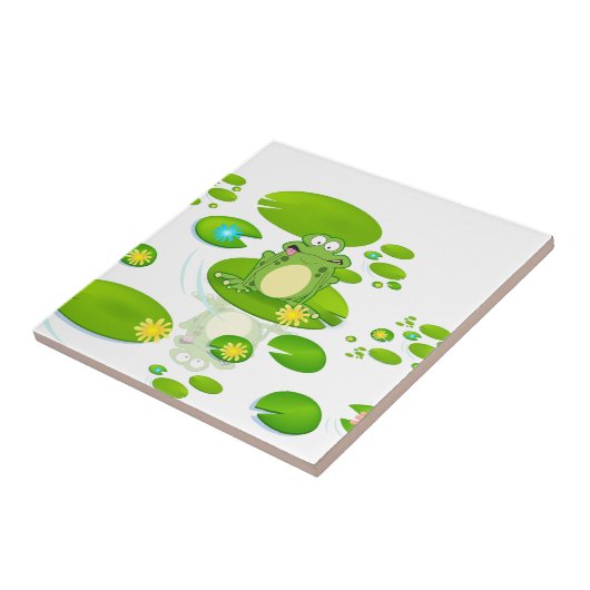 Gewichtheberfrosch Fliese (Seite)