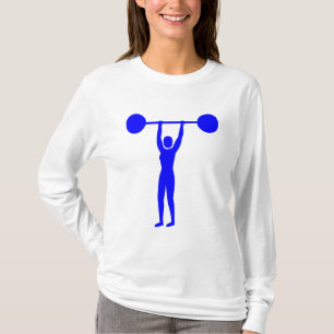 Gewichts-Anheben 02 - Blau T-Shirt