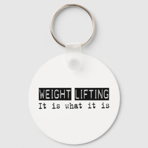 Gewichts-Anheben ist es Schlüsselanhänger