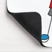 Gewichts-AnhebenStrichmännchen Mousepad (Ecke)