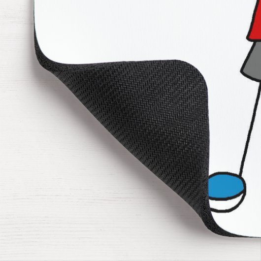 Gewichts-AnhebenStrichmännchen Mousepad (Ecke)