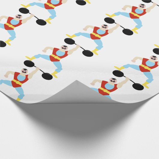 Gewichts-Heber Geschenkpapier (Ecke)