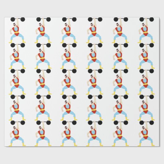 Gewichts-Heber Geschenkpapier (Flach)