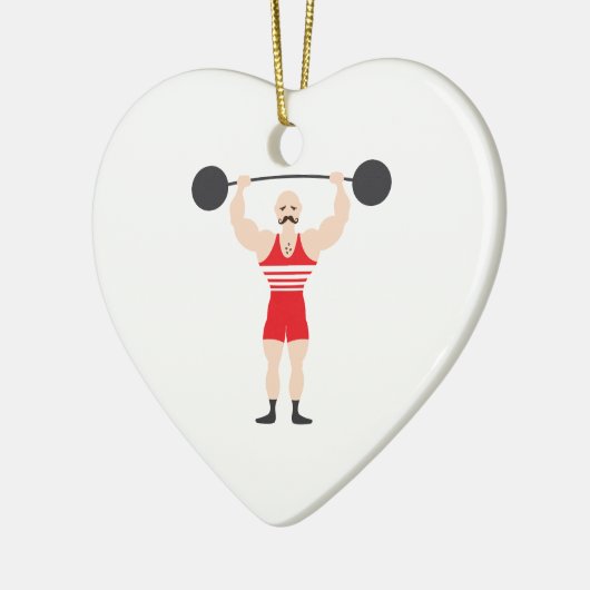 Gewichts-Heber Keramik Ornament (Links)