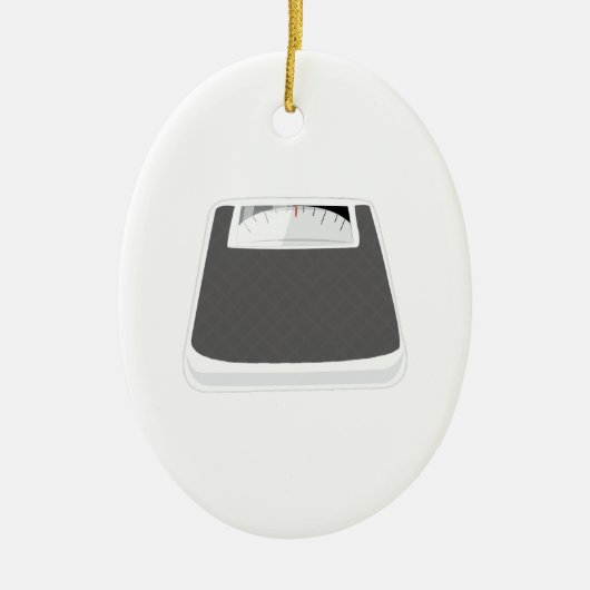 Gewichts-Skala Keramikornament (Vorne)