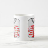 Gewichts- und Minusmugge oder Reisearmut Kaffeetasse (Mittel)