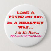 Gewichts-Verlust Button (Vorderseite)