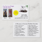 Gewichts-Verlust-Geschäfts-Karte Visitenkarte (Vorne/Hinten)