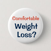 Gewichts-Verlust-Knopf, zum des Leutefragens zu Button (Vorderseite)