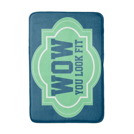 Gewichts-Verlust-Motivation Badematte (Vorderseite Vertikal)