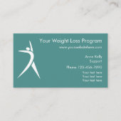 Gewichts-Verlust-Programm Visitenkarte (Vorderseite)