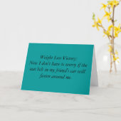 Gewichts-Verlust-Sieg: Jetzt muss mich ich i nicht Karte (Gelbe Blume)