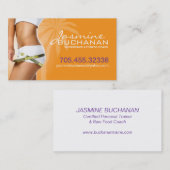 Gewichts-Verlust-Visitenkarte-Schablone Visitenkarte (Vorne/Hinten)