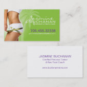 Gewichts-Verlust-Visitenkarte-Schablone Visitenkarte (Vorne/Hinten)