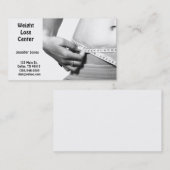 Gewichts-Verlust-Visitenkarte Visitenkarte (Vorne/Hinten)