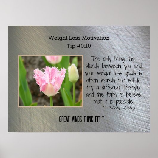 Gewichts-Verlustmotivation Poster Tip #0110 (Vorne)