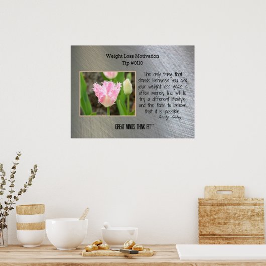 Gewichts-Verlustmotivation Poster Tip #0110 (Küche)
