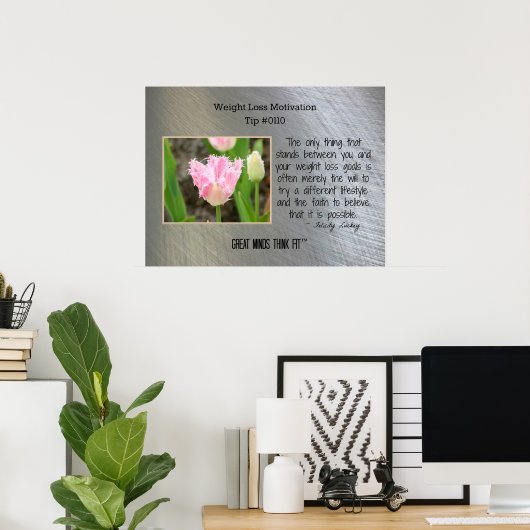 Gewichts-Verlustmotivation Poster Tip #0110 (Heimbüro)