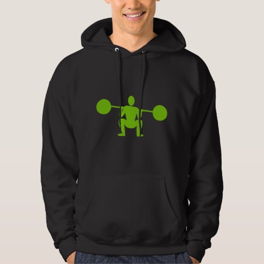 Gewichtsabnahme 01 - Martian Green Hoodie (Vorderseite)