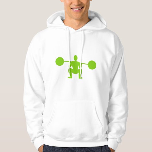 Gewichtsabnahme 01 - Martian Green Hoodie (Vorderseite)