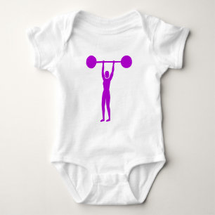 Gewichtsabnahme 02 - Lila Baby Strampler