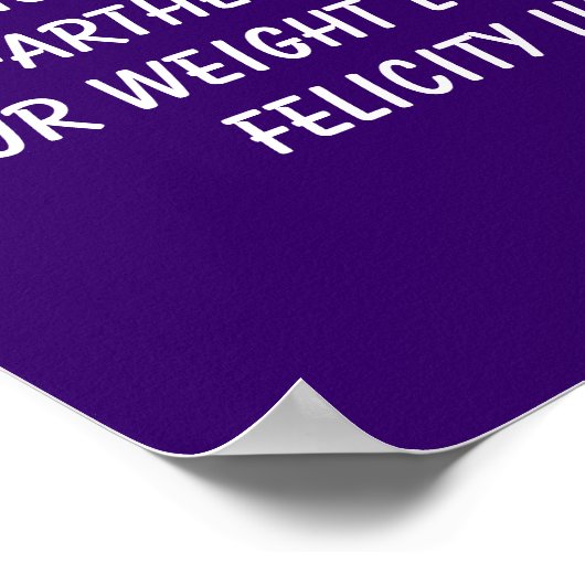 Gewichtsabnahme 4 poster (Ecke)