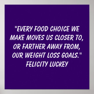 Gewichtsabnahme 4 poster