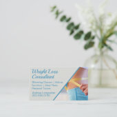 Gewichtsabnahme Berater Schlankheit Visitenkarte (Stehend Vorderseite)