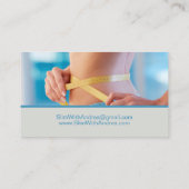 Gewichtsabnahme Berater Schlankheit Visitenkarte (Rückseite)