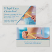 Gewichtsabnahme Berater Schlankheit Visitenkarte (Vorne/Hinten)