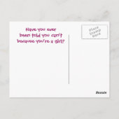 Gewichtsabnahme (Blondine) Postkarte (Rückseite)