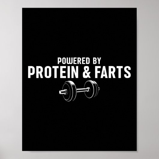 Gewichtsabnahme durch Eiweiß und Furzen Poster (Vorne)