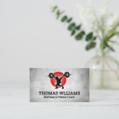 Gewichtsabnahme | Gesundheitliche Fitness | Person Visitenkarte (Stehend Vorderseite)