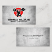 Gewichtsabnahme | Gesundheitliche Fitness | Person Visitenkarte (Vorne/Hinten)