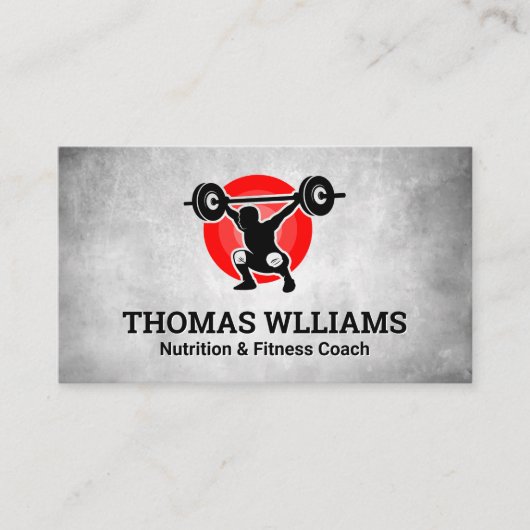 Gewichtsabnahme | Gesundheitliche Fitness | Person Visitenkarte (Vorderseite)