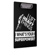 Gewichtsabnahme - Heavy Dings - Super Power Klemmbrett (Rechts)