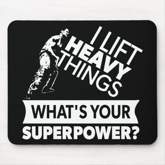 Gewichtsabnahme - Heavy Dings - Super Power Mousepad (Vorne)